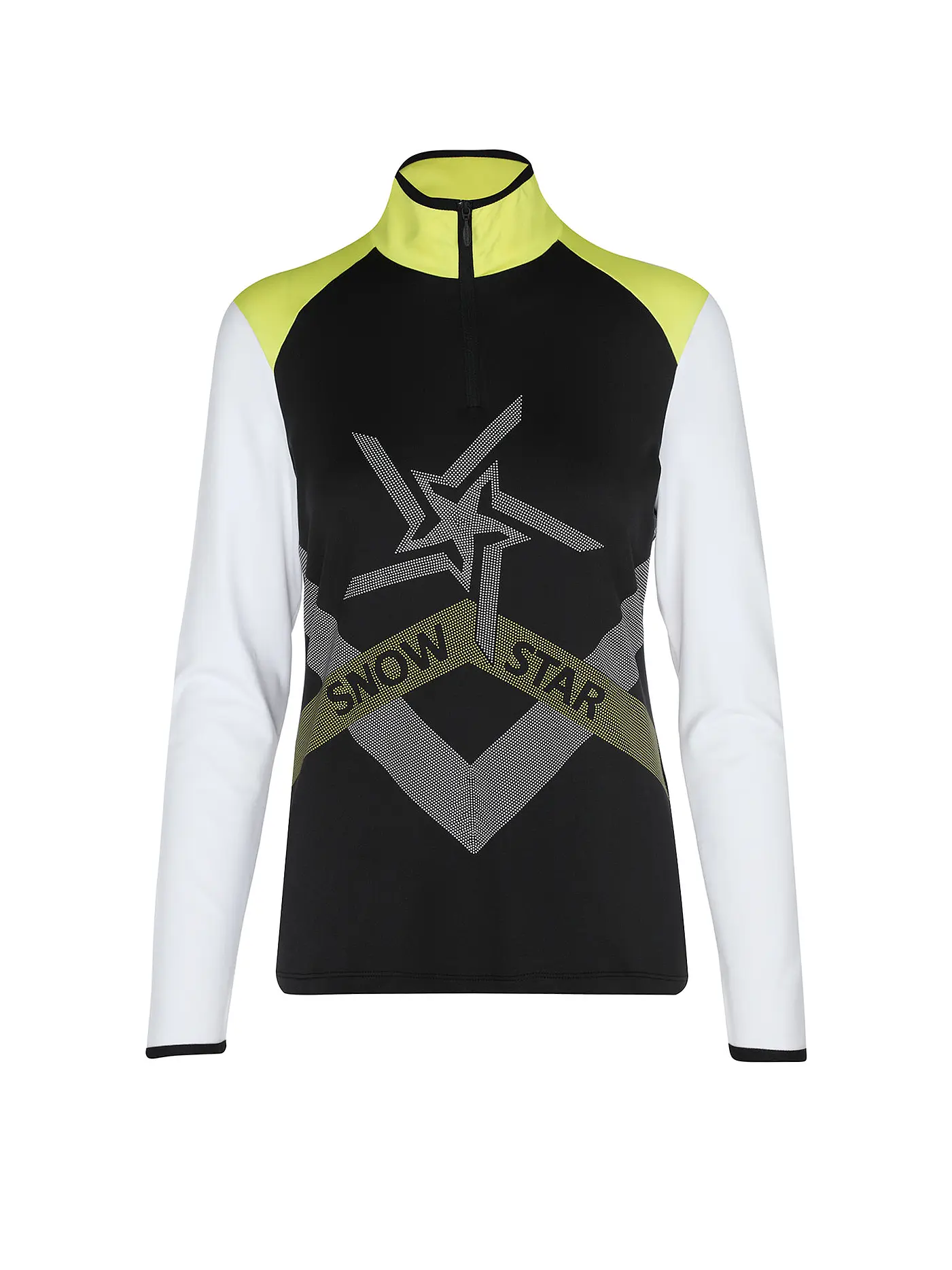 SPORTALM | Damen Unterzieh Zipshirt mit Folien-Print | 